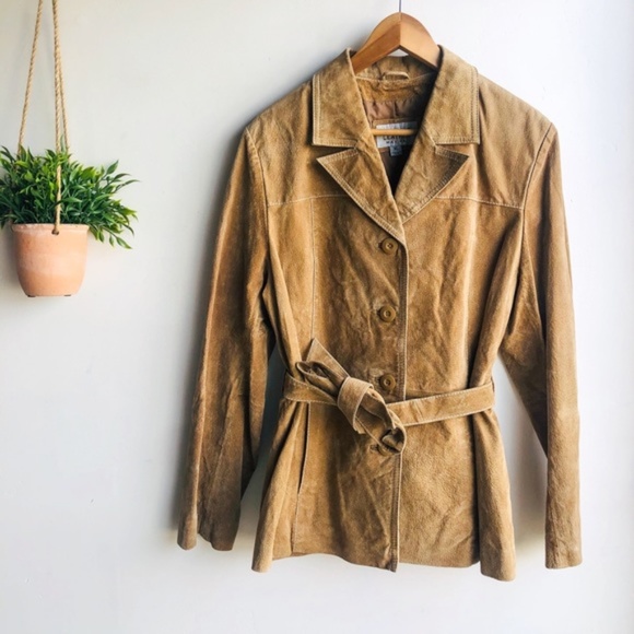 WILSONS LEATHER Belted Leather Jacket - Picture 1 of 5